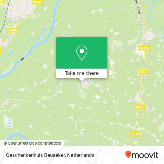 Geschenkenhuis Beuseker map