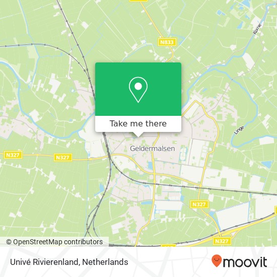 Univé Rivierenland map