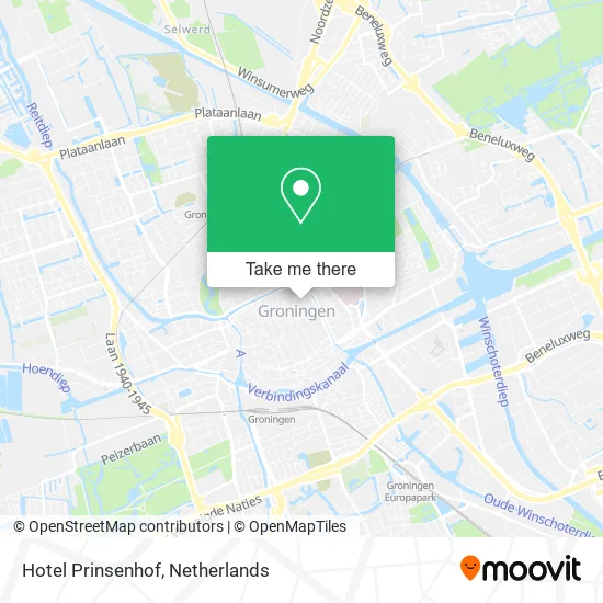 Hotel Prinsenhof map