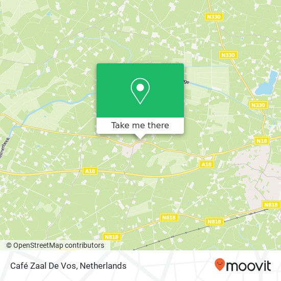 Café Zaal De Vos map