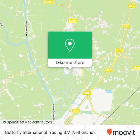 Butterfly International Trading B.V. map