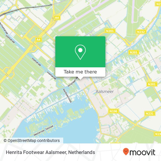 Henrita Footwear Aalsmeer map