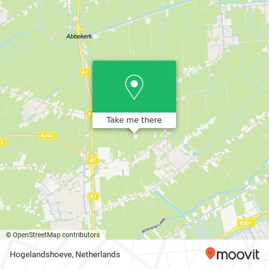 Hogelandshoeve map