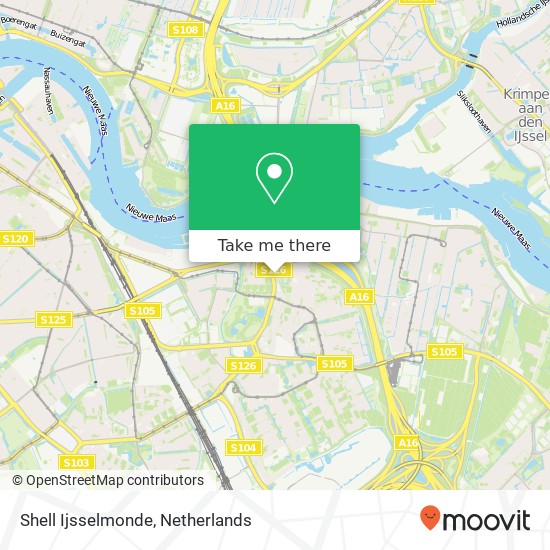 Shell Ijsselmonde map