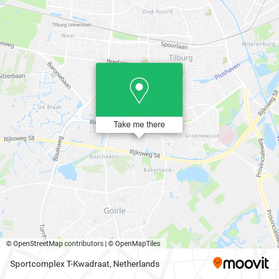 Sportcomplex T-Kwadraat map