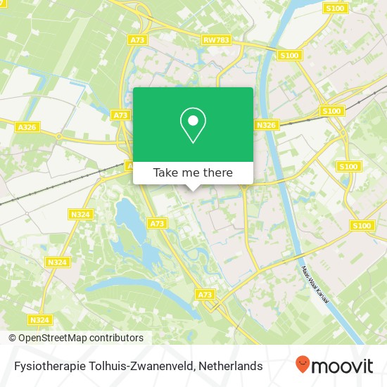 Fysiotherapie Tolhuis-Zwanenveld map