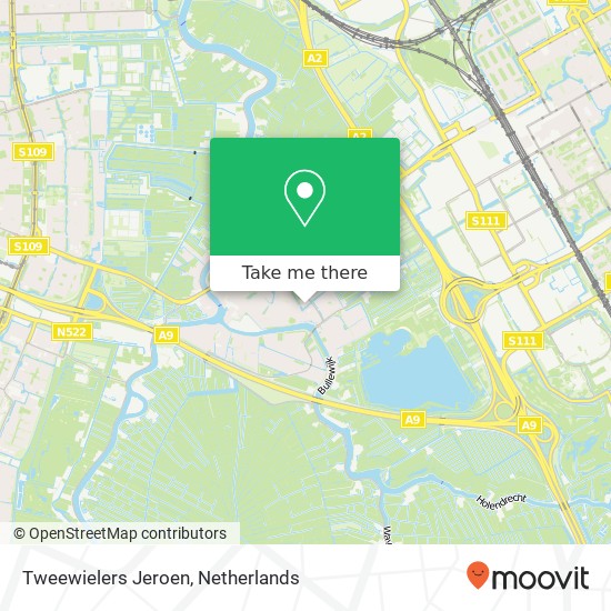 Tweewielers Jeroen map
