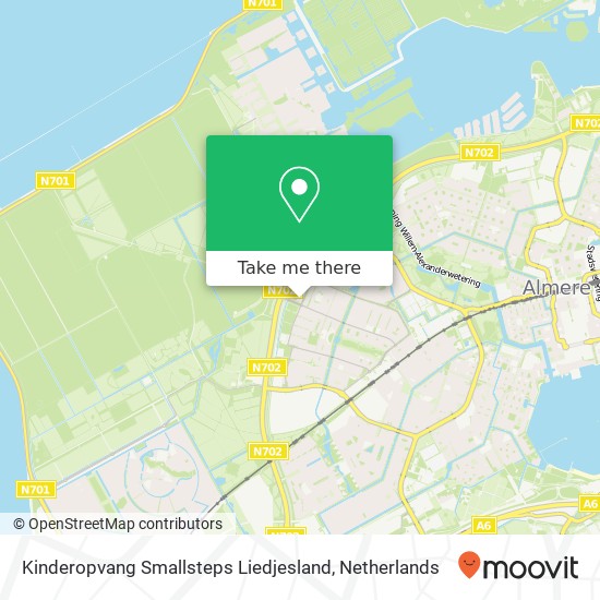 Kinderopvang Smallsteps Liedjesland map