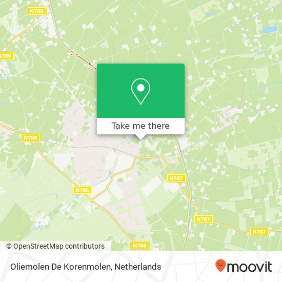 Oliemolen De Korenmolen map