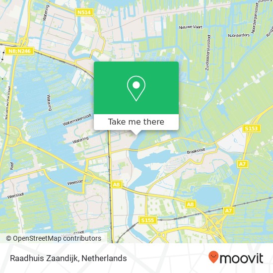 Raadhuis Zaandijk map