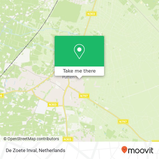 De Zoete Inval map