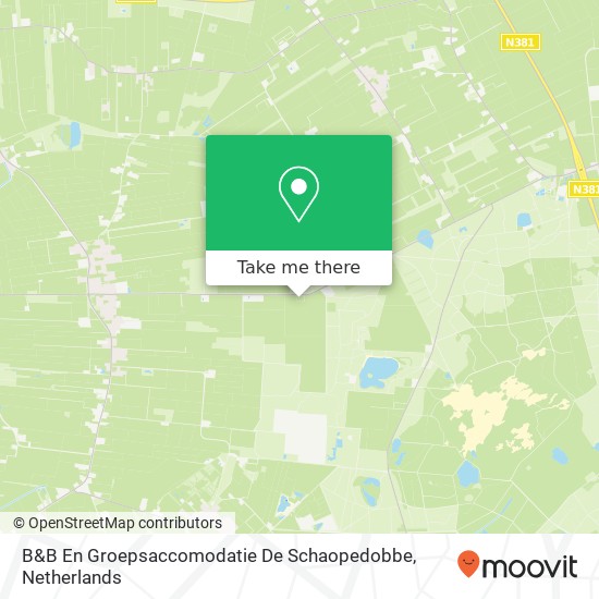 B&B En Groepsaccomodatie De Schaopedobbe map