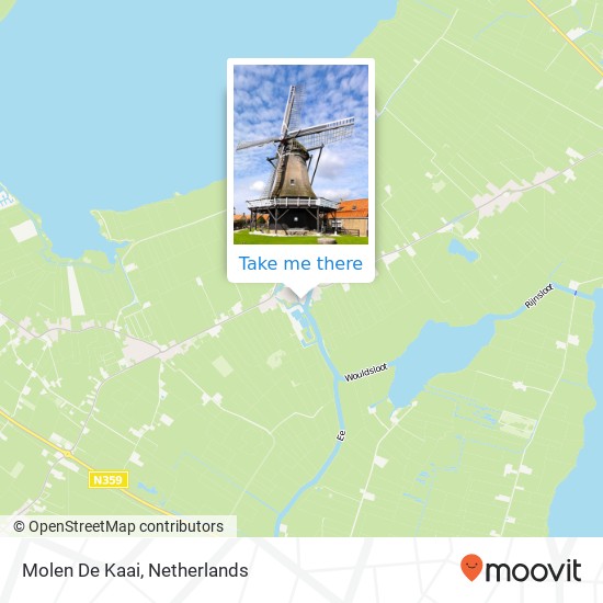 Molen De Kaai Karte