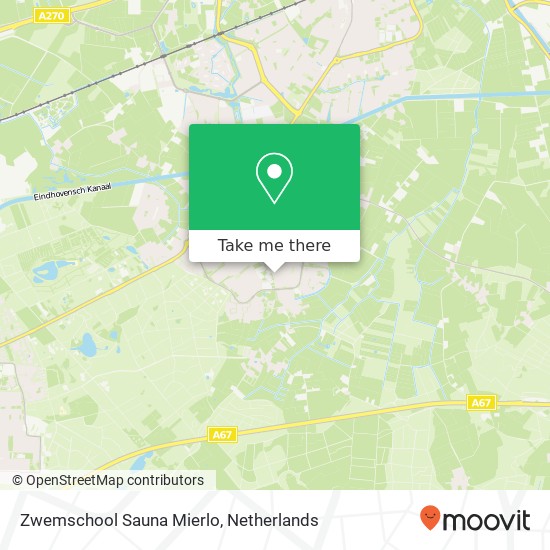 Zwemschool Sauna Mierlo map