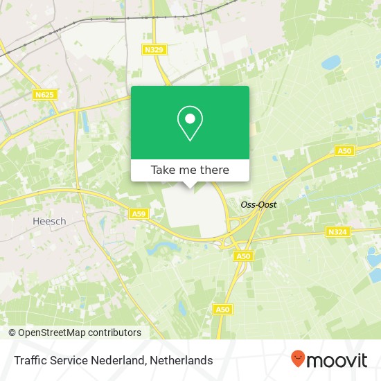 Traffic Service Nederland map