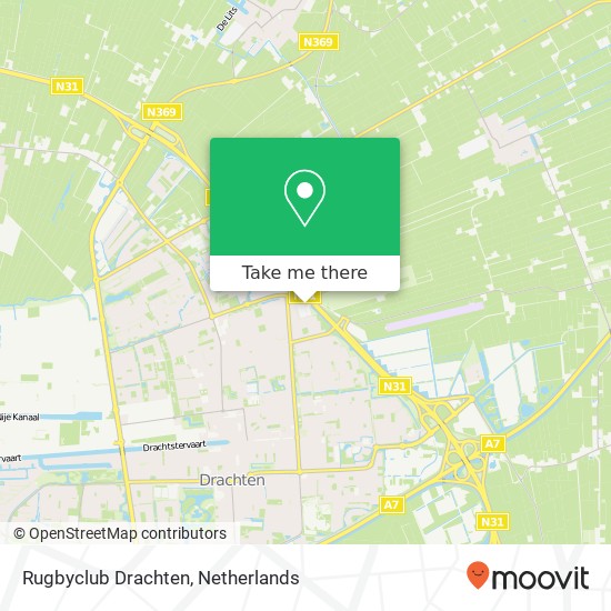 Rugbyclub Drachten map