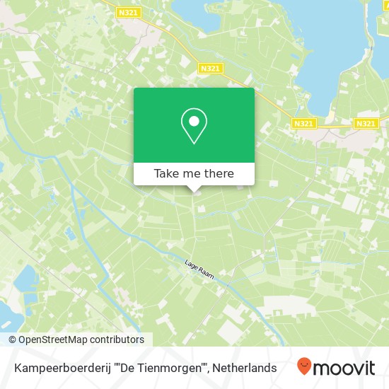 Kampeerboerderij ""De Tienmorgen"" Karte