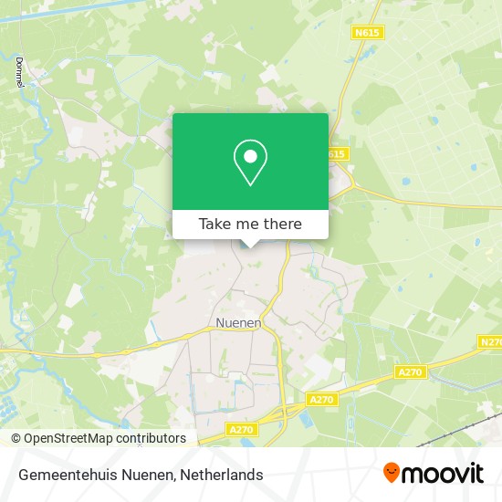Gemeentehuis Nuenen Karte