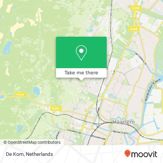 De Kom map