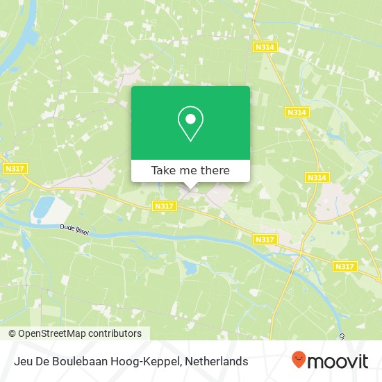 Jeu De Boulebaan Hoog-Keppel map