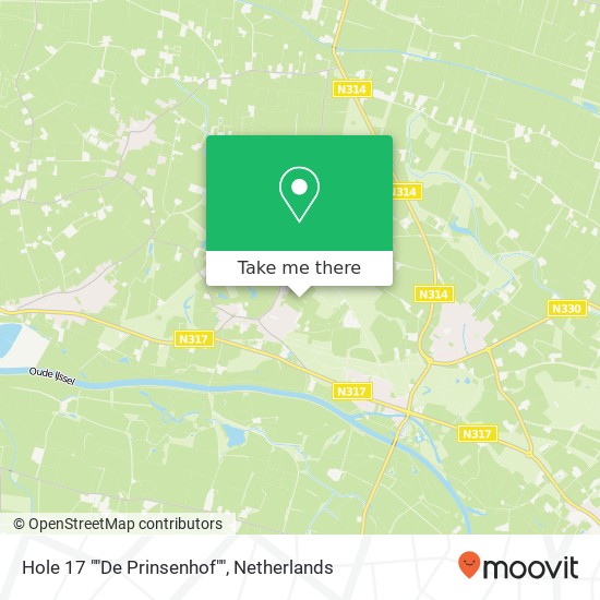 Hole 17 ""De Prinsenhof"" map