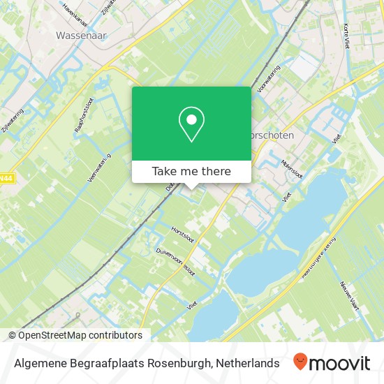 Algemene Begraafplaats Rosenburgh map