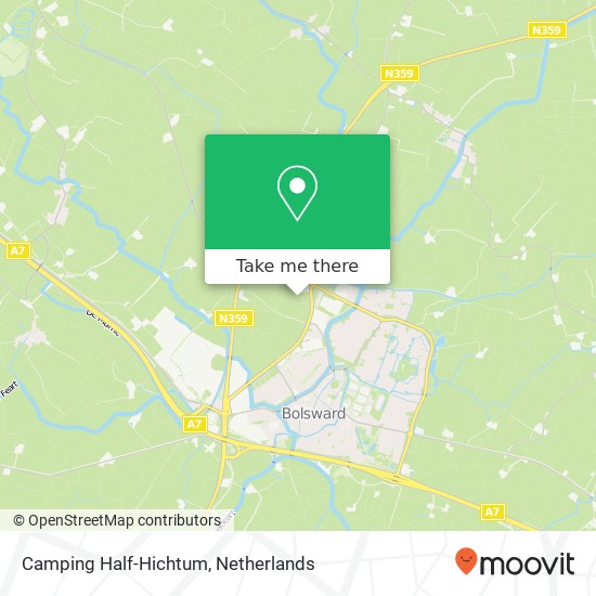 Camping Half-Hichtum map