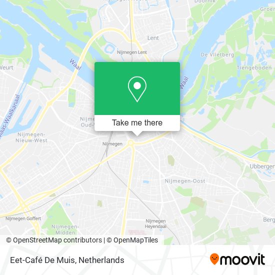 Eet-Café De Muis map