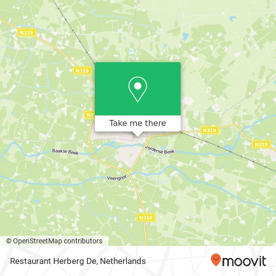 Restaurant Herberg De map