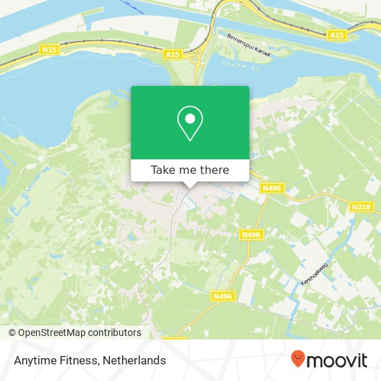 Anytime Fitness map