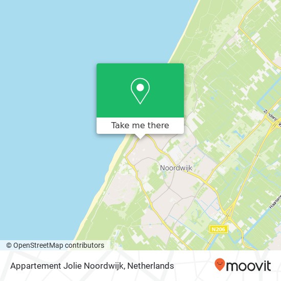 Appartement Jolie Noordwijk map