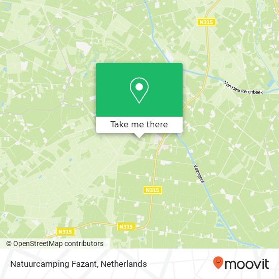 Natuurcamping Fazant map