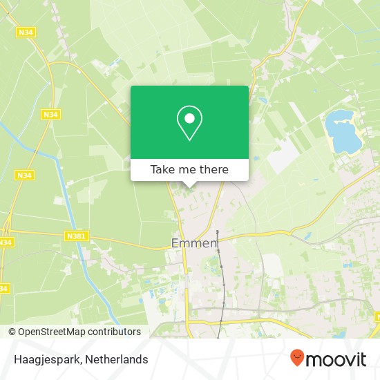 Haagjespark Karte