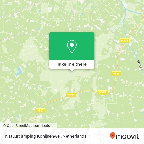 Natuurcamping Konijnenwei map