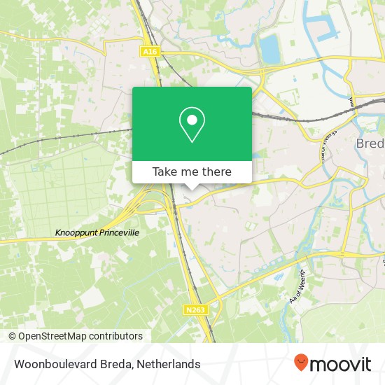 Woonboulevard Breda map