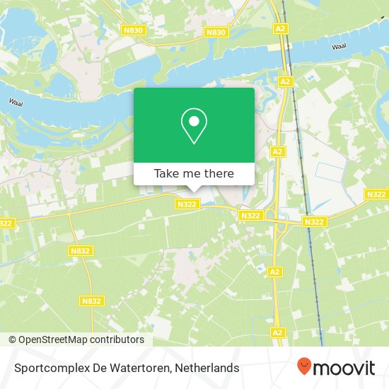 Sportcomplex De Watertoren map