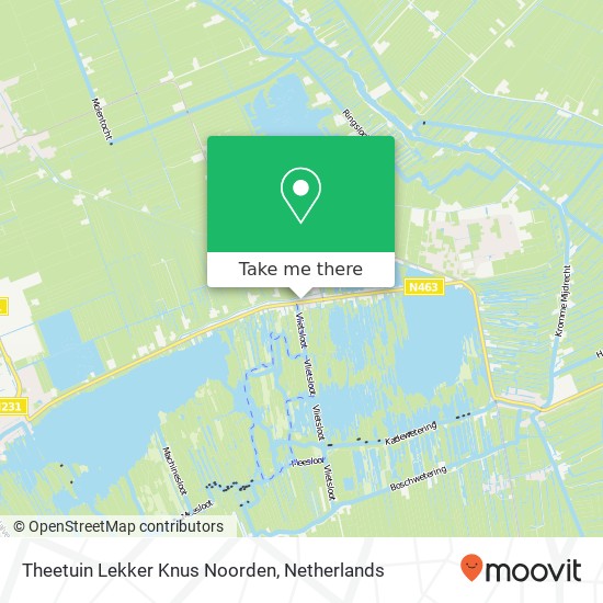 Theetuin Lekker Knus Noorden Karte