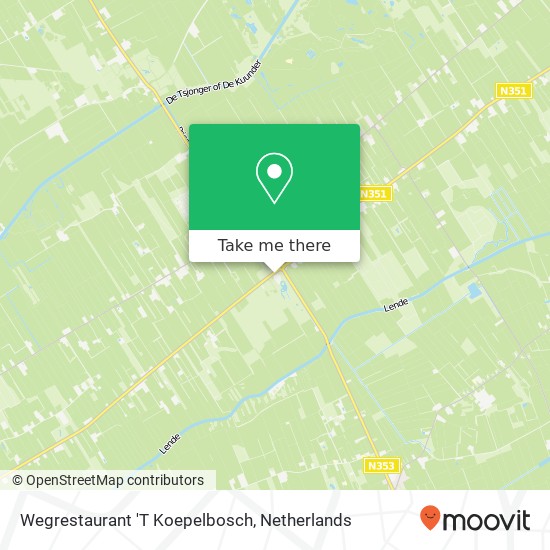 Wegrestaurant 'T Koepelbosch map