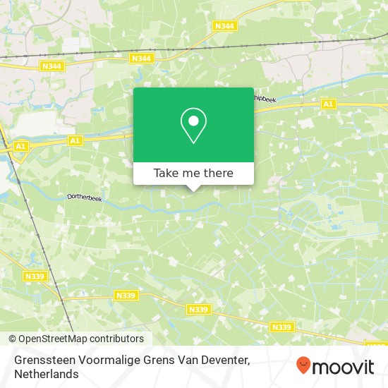 Grenssteen Voormalige Grens Van Deventer map