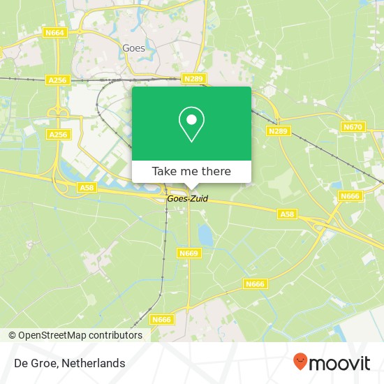 De Groe map