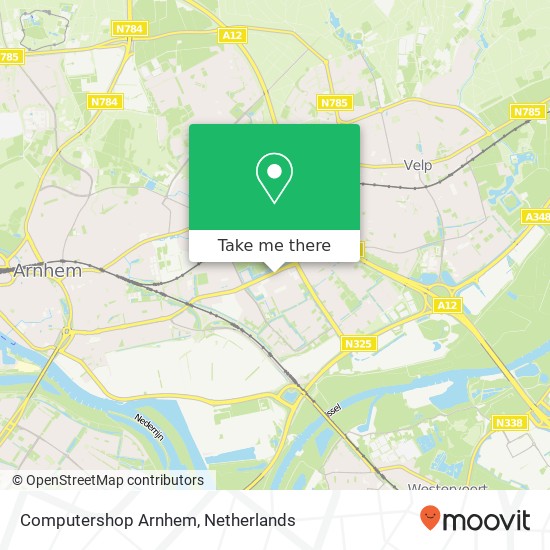 Computershop Arnhem map