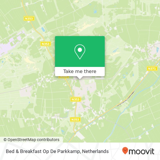 Bed & Breakfast Op De Parkkamp map