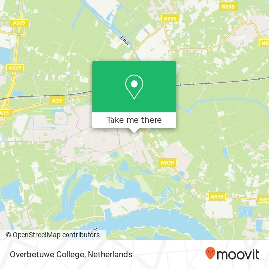 Overbetuwe College map