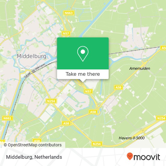 Middelburg map