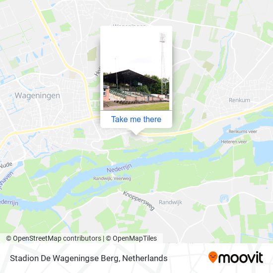 Stadion De Wageningse Berg Karte