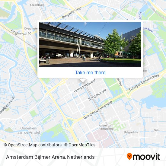 Amsterdam Bijlmer Arena map