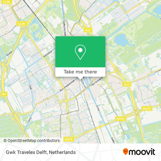 Gwk Travelex Delft map