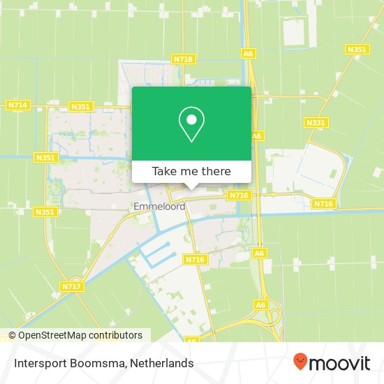 Intersport Boomsma map