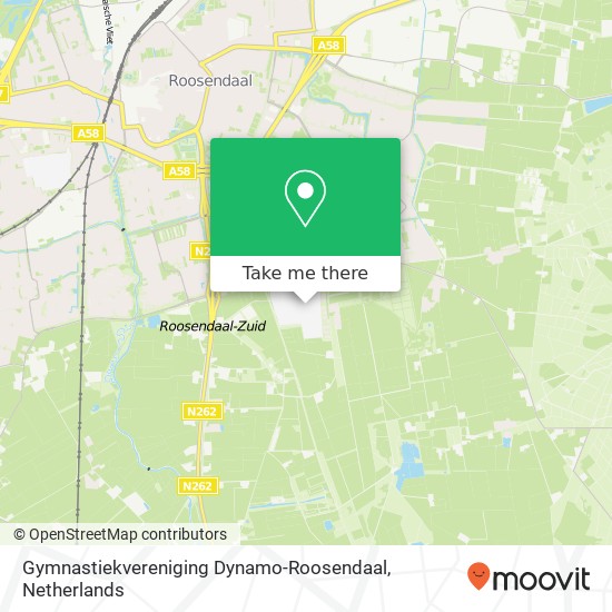 Gymnastiekvereniging Dynamo-Roosendaal Karte
