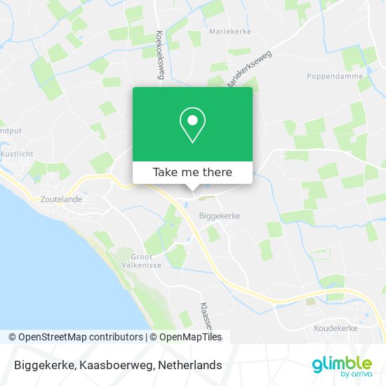 Biggekerke, Kaasboerweg Karte